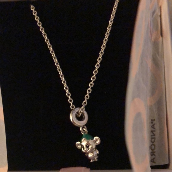 🐭 PANDORA DISNEY CINDERELLA GUS MOUSE  CHARM NECKLACE🐭 - Picture 14 of 15